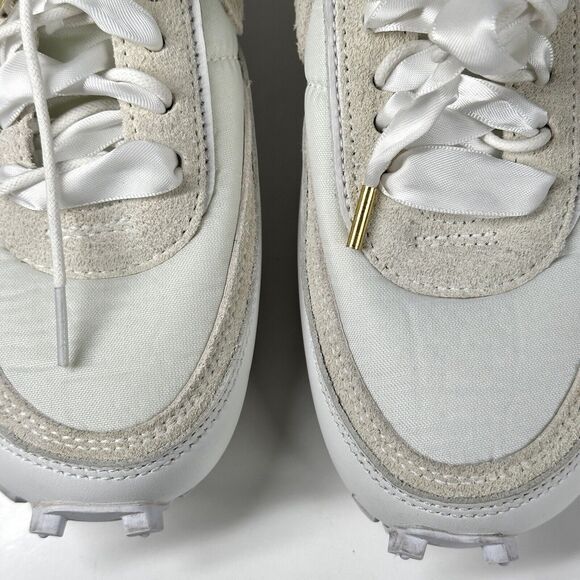 Nike Shoes LDWaffle x Sacai White Nylon Suede Mens Size 6 Sneakers - Picture 5 of 16